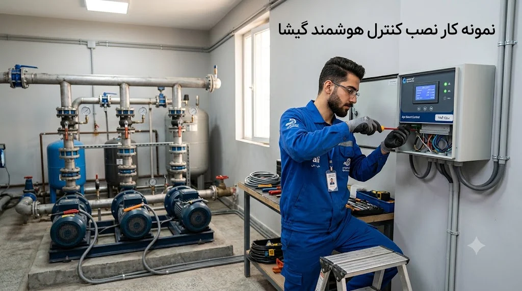 نمونه کار نصب کنترل هوشمند گیشا