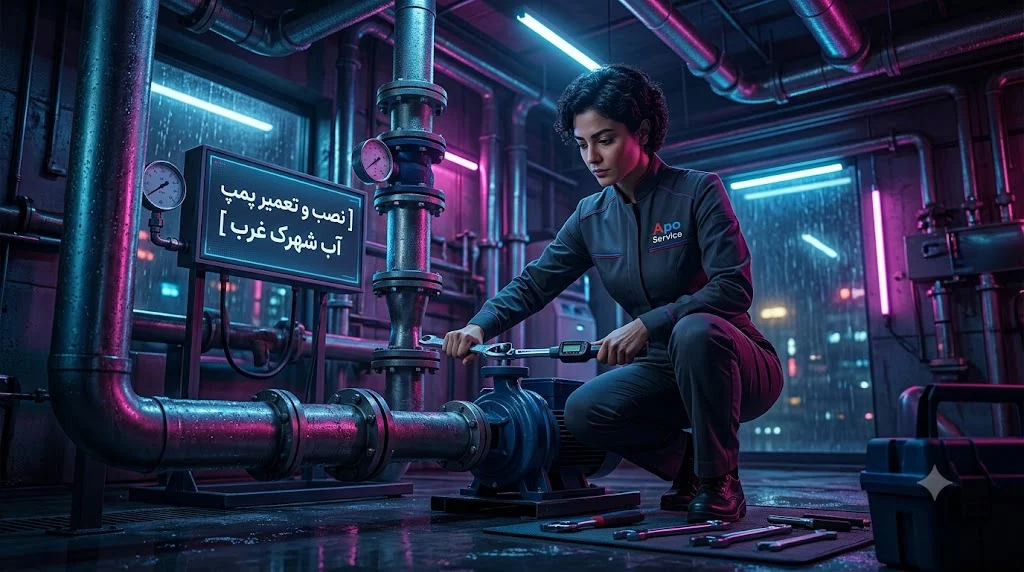 نصب و تعمیر پمپ آب شهرک غرب